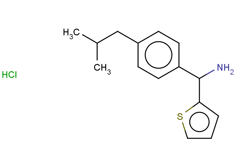 [4-(2-methylpropyl)phenyl](thiophen-2-yl)methanamine hydrochloride