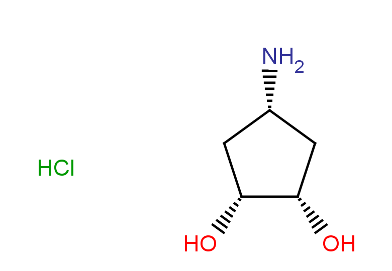 (1R,2S,4R)-4-aminocyclopentane-1,2-diol hydrochloride