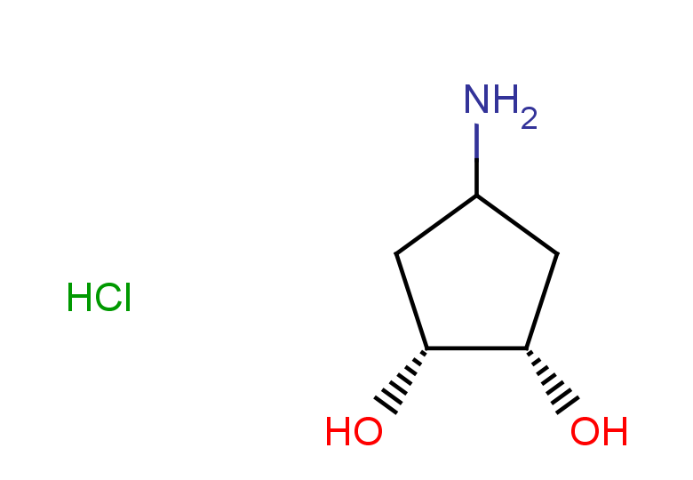 (1R,2S)-4-aminocyclopentane-1,2-diol hydrochloride
