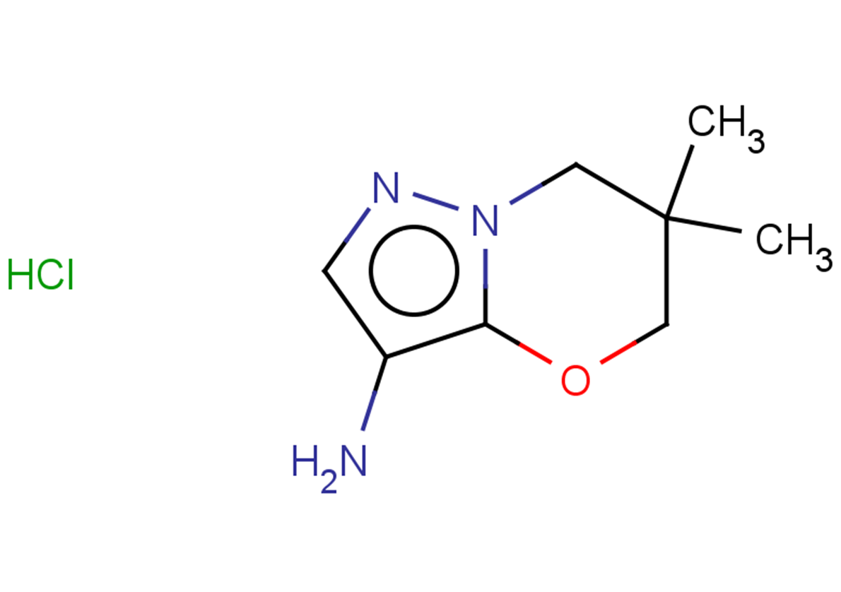 6,6-dimethyl-6,7-dihydro-5H-pyrazolo[5,1-b][1,3]oxazin-3-amine  hydrochloride