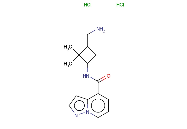 N-[3-(aminomethyl)-2,2-dimethylcyclobutyl]pyrazolo[1,5-a]pyridine-4-carboxamide dihydrochloride