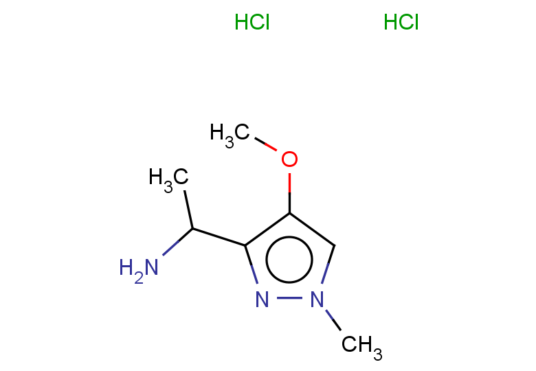 1-(4-methoxy-1-methyl-1H-pyrazol-3-yl)ethan-1-amine dihydrochloride