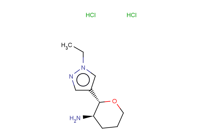 rac-(2R,3S)-2-(1-ethyl-1H-pyrazol-4-yl)oxan-3-amine dihydrochloride, trans