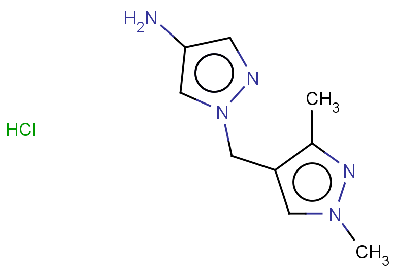 1-[(1,3-dimethyl-1H-pyrazol-4-yl)methyl]-1H-pyrazol-4-amine hydrochloride