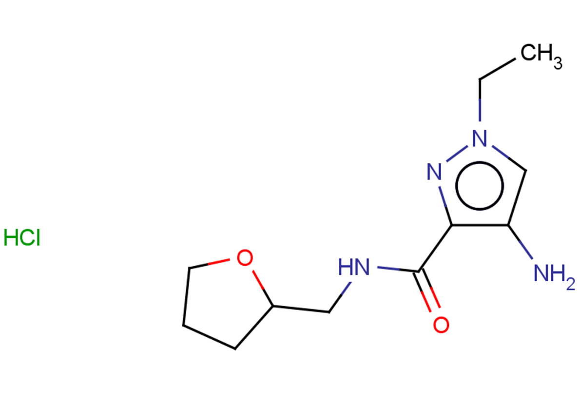 4-amino-1-ethyl-N-[(oxolan-2-yl)methyl]-1H-pyrazole-3-carboxamide hydrochloride