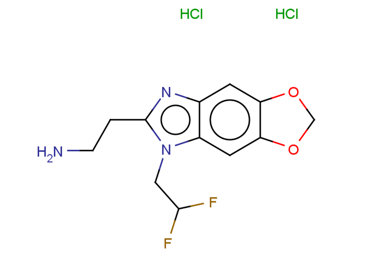 2-[12-(2,2-difluoroethyl)-4,6-dioxa-10,12-diazatricyclo[7.3.0.0^{3,7}]dodeca-1(9),2,7,10-tetraen-11-yl]ethan-1-amine dihydrochloride