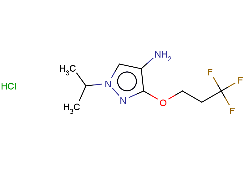 1-(propan-2-yl)-3-(3,3,3-trifluoropropoxy)-1H-pyrazol-4-amine hydrochloride