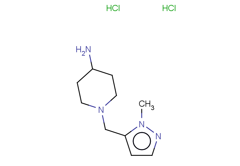 1-[(1-methyl-1H-pyrazol-5-yl)methyl]piperidin-4-amine dihydrochloride