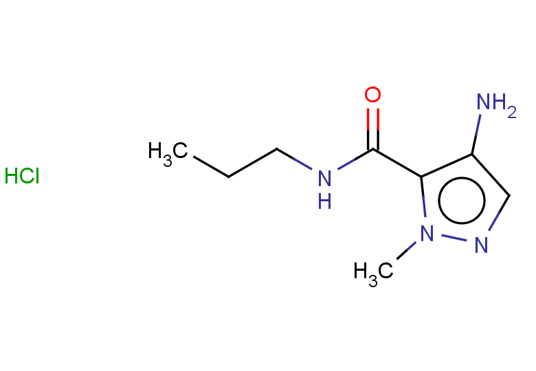 4-amino-1-methyl-N-propyl-1H-pyrazole-5-carboxamide hydrochloride