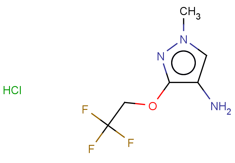 1-methyl-3-(2,2,2-trifluoroethoxy)-1H-pyrazol-4-amine hydrochloride
