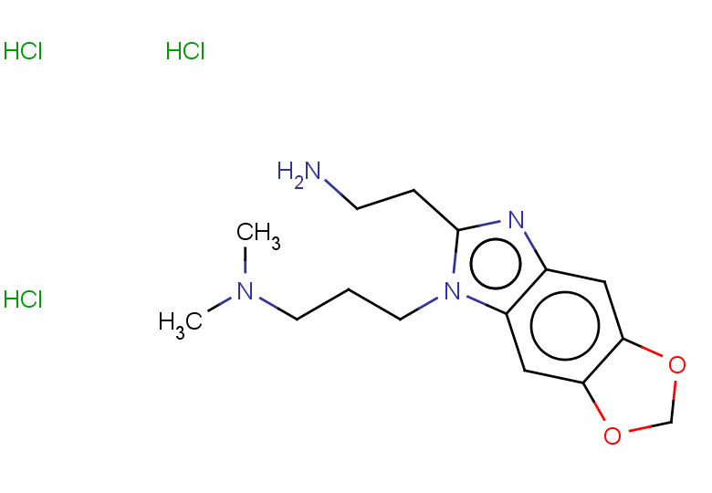 2-{12-[3-(dimethylamino)propyl]-4,6-dioxa-10,12-diazatricyclo[7.3.0.0^{3,7}]dodeca-1(9),2,7,10-tetraen-11-yl}ethan-1-amine trihydrochloride