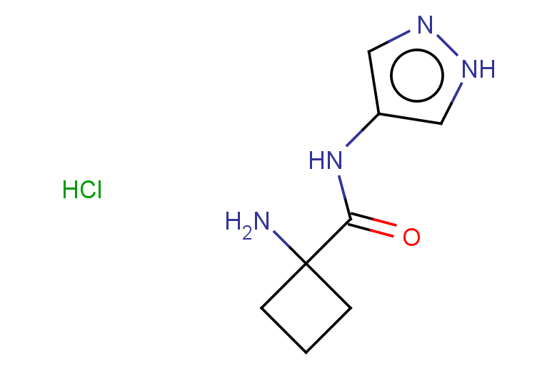 1-amino-N-(1H-pyrazol-4-yl)cyclobutane-1-carboxamide hydrochloride