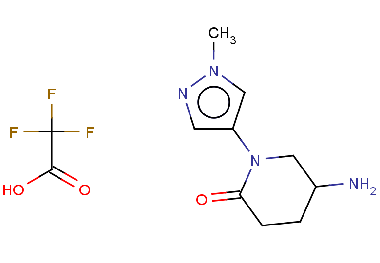 5-amino-1-(1-methyl-1H-pyrazol-4-yl)piperidin-2-one, trifluoroacetic acid