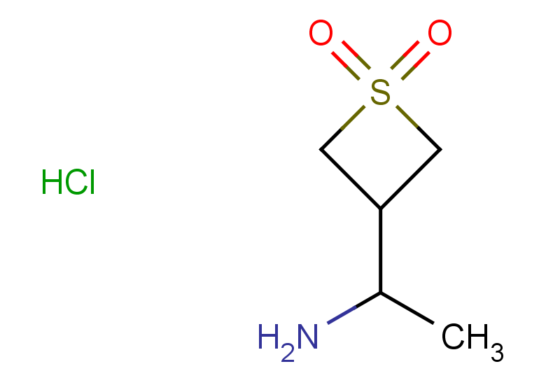 3-(1-aminoethyl)-1lambda6-thietane-1,1-dione hydrochloride