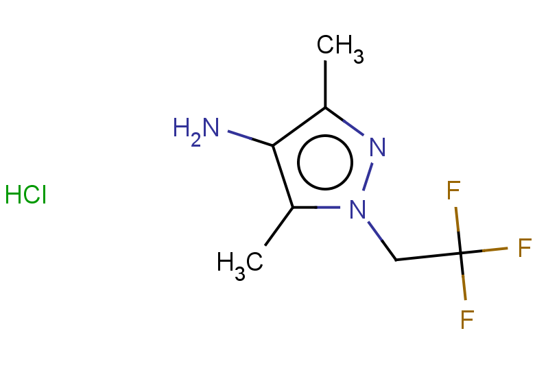 3,5-dimethyl-1-(2,2,2-trifluoroethyl)-1H-pyrazol-4-amine hydrochloride