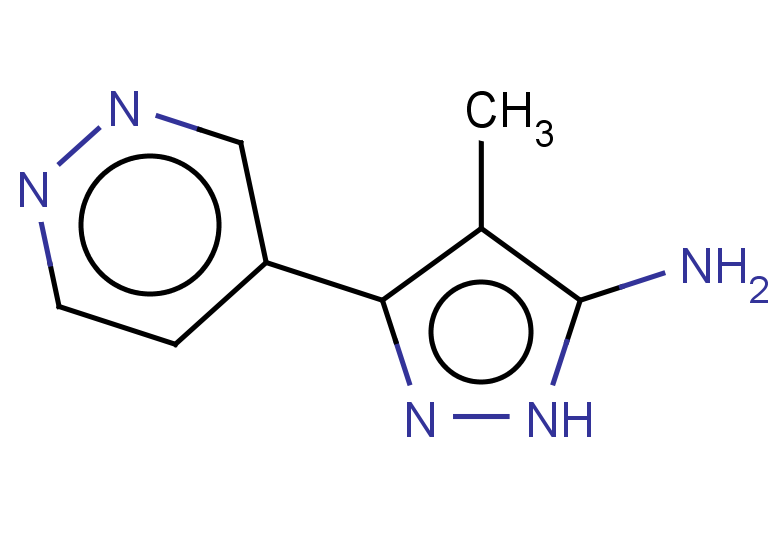 4-methyl-3-(pyridazin-4-yl)-1H-pyrazol-5-amine