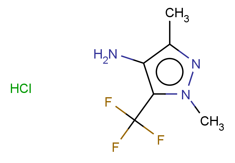 1,3-dimethyl-5-(trifluoromethyl)-1H-pyrazol-4-amine hydrochloride