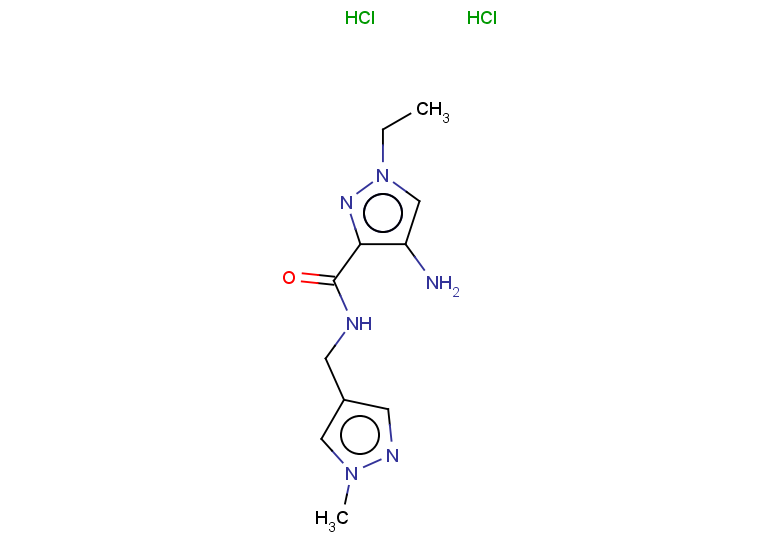 4-amino-1-ethyl-N-[(1-methyl-1H-pyrazol-4-yl)methyl]-1H-pyrazole-3-carboxamide dihydrochloride