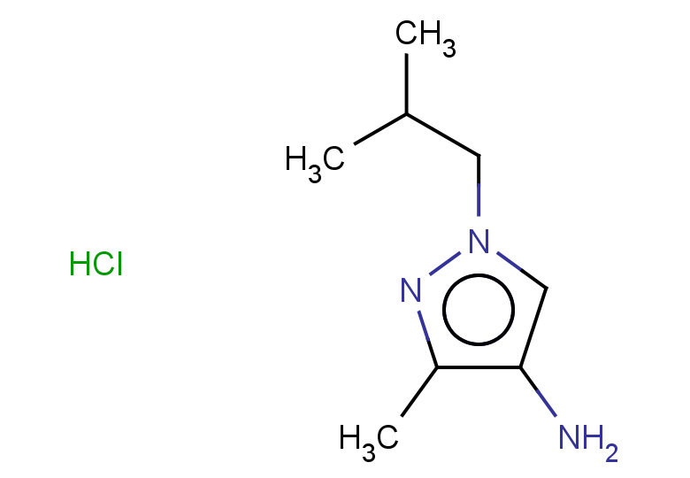 3-methyl-1-(2-methylpropyl)-1H-pyrazol-4-amine hydrochloride