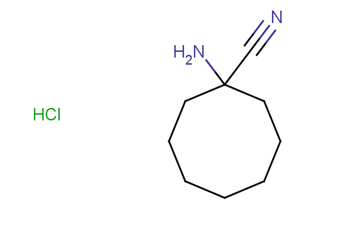 1-aminocyclooctane-1-carbonitrile hydrochloride