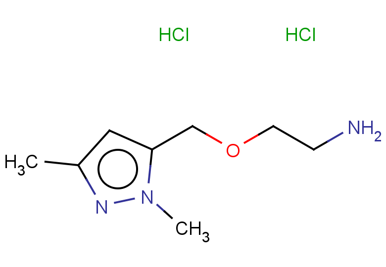 2-[(1,3-dimethyl-1H-pyrazol-5-yl)methoxy]ethan-1-amine dihydrochloride