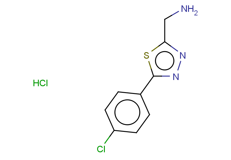 [5-(4-chlorophenyl)-1,3,4-thiadiazol-2-yl]methanamine hydrochloride