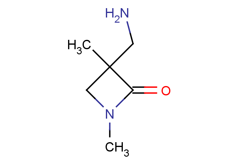 3-(aminomethyl)-1,3-dimethylazetidin-2-one