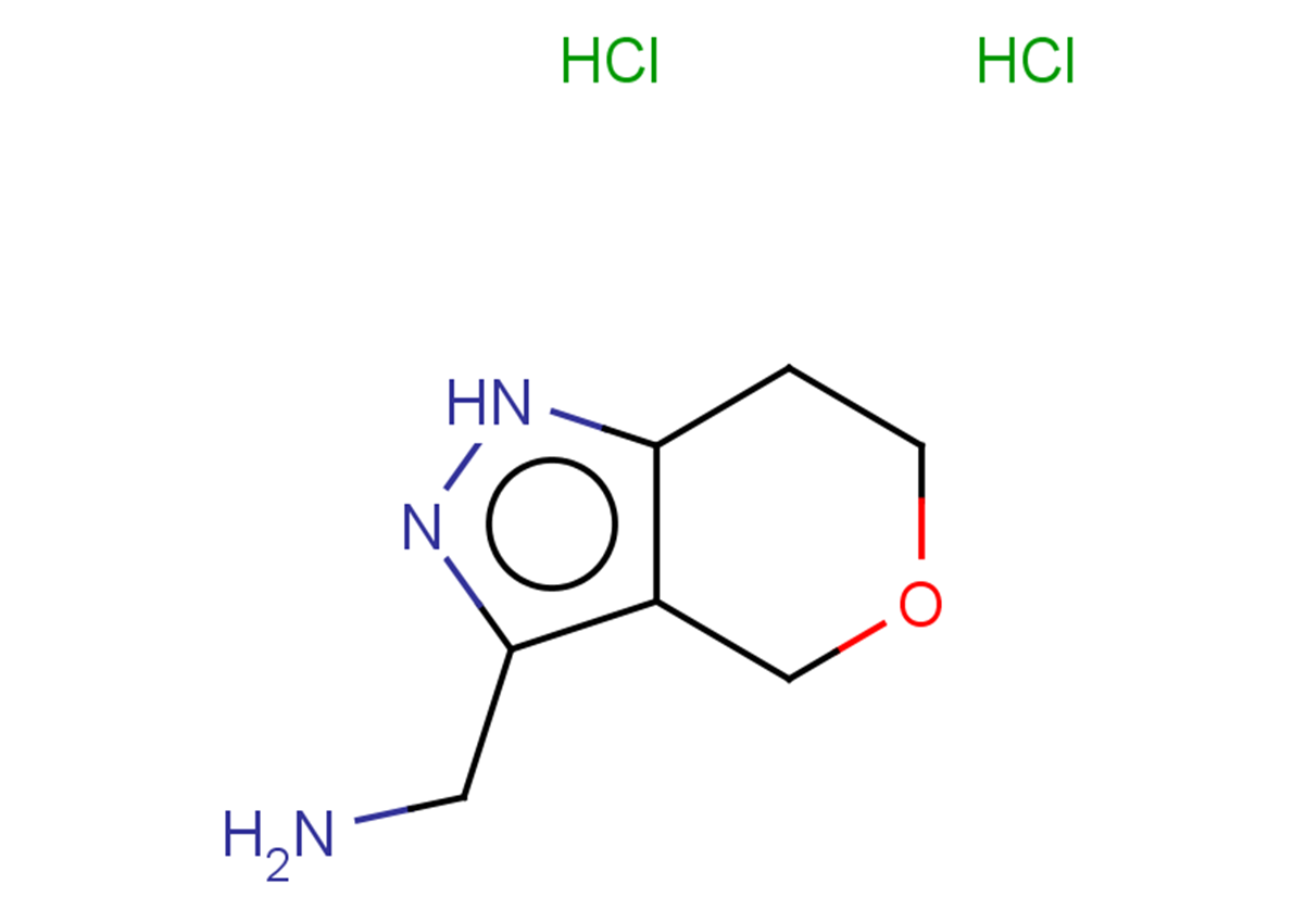 {1H,4H,6H,7H-pyrano[4,3-c]pyrazol-3-yl}methanamine dihydrochloride