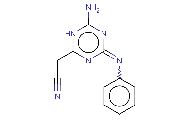 2-[6-amino-4-(phenylimino)-1,4-dihydro-1,3,5-triazin-2-yl]acetonitrile