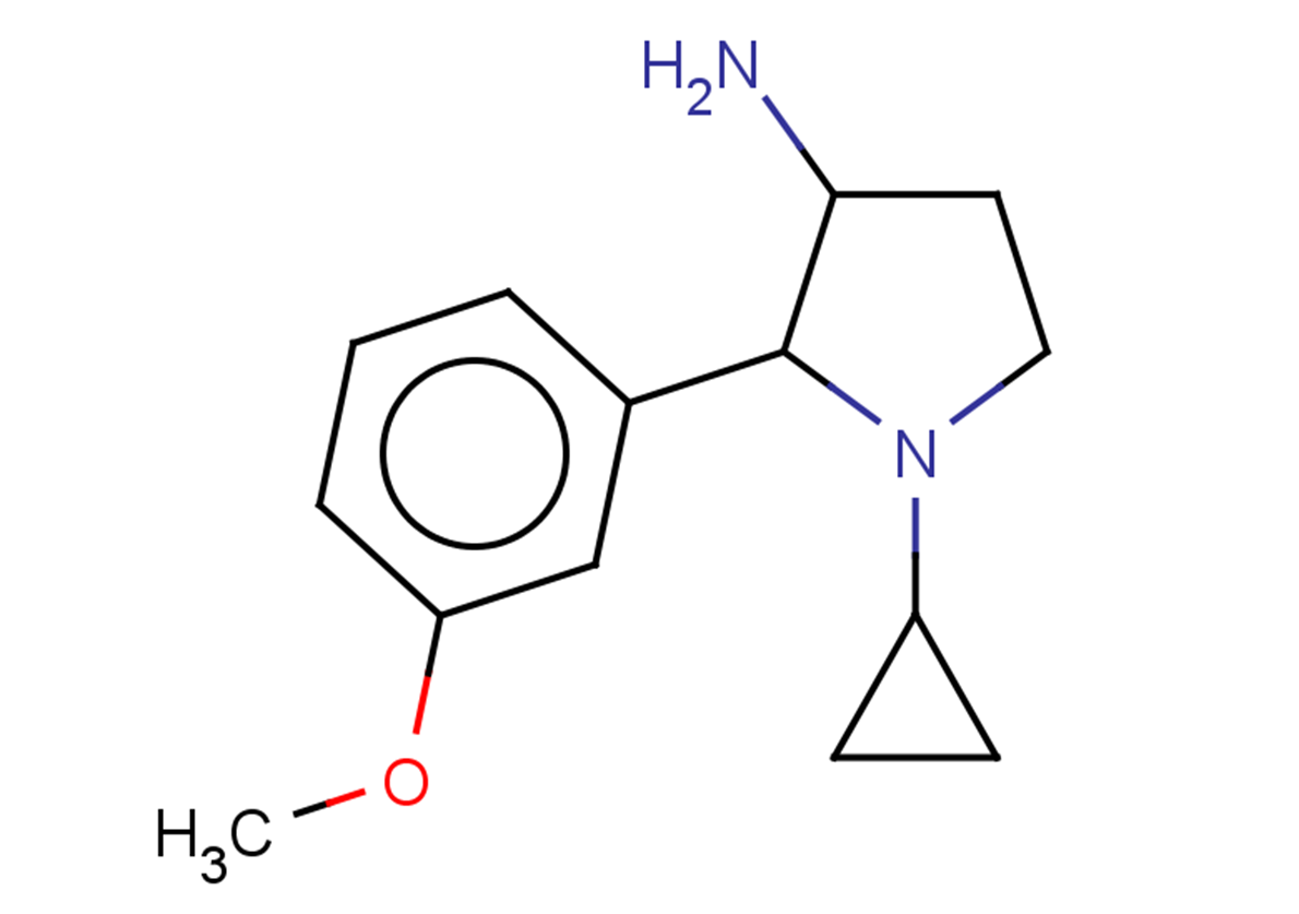 1-cyclopropyl-2-(3-methoxyphenyl)pyrrolidin-3-amine