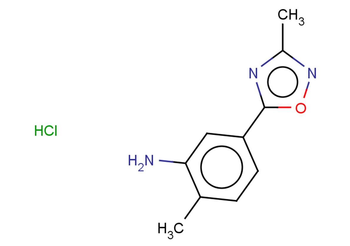 2-methyl-5-(3-methyl-1,2,4-oxadiazol-5-yl)aniline hydrochloride