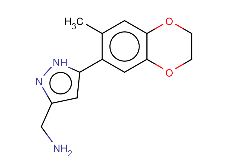 [5-(7-methyl-2,3-dihydro-1,4-benzodioxin-6-yl)-1H-pyrazol-3-yl]methanamine