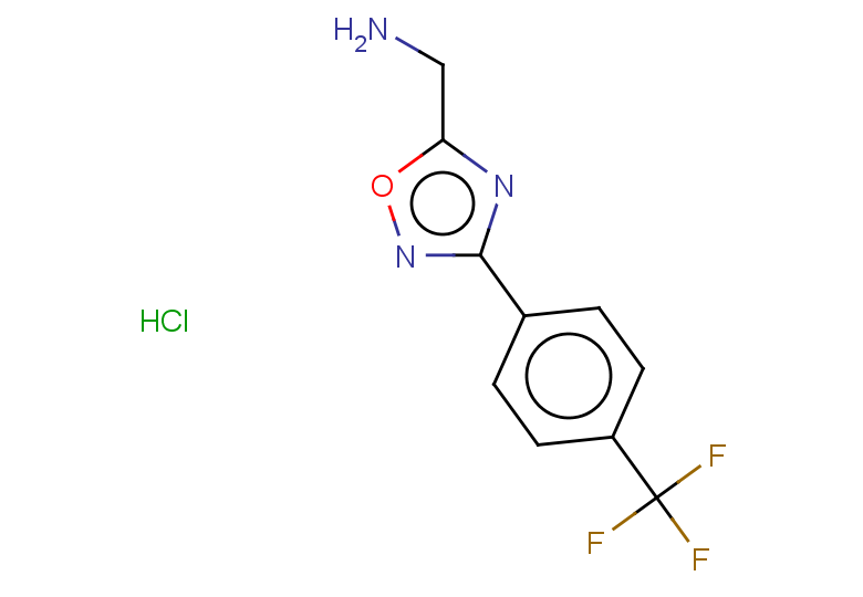 {3-[4-(trifluoromethyl)phenyl]-1,2,4-oxadiazol-5-yl}methanamine hydrochloride