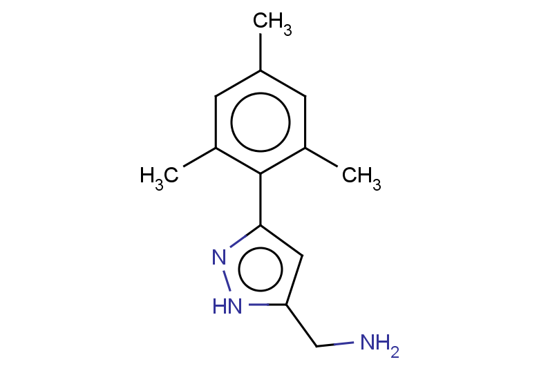 [3-(2,4,6-trimethylphenyl)-1H-pyrazol-5-yl]methanamine