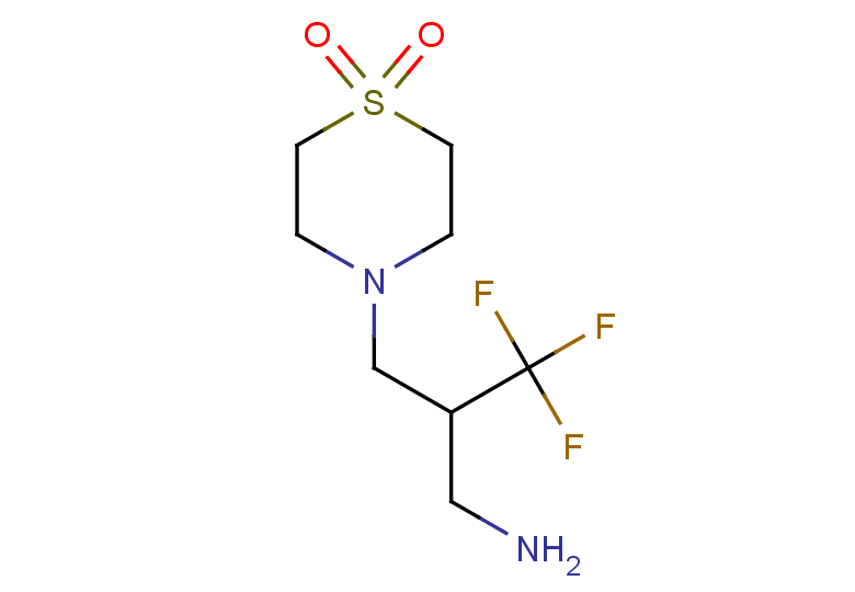 4-[3-amino-2-(trifluoromethyl)propyl]-1lambda6-thiomorpholine-1,1-dione