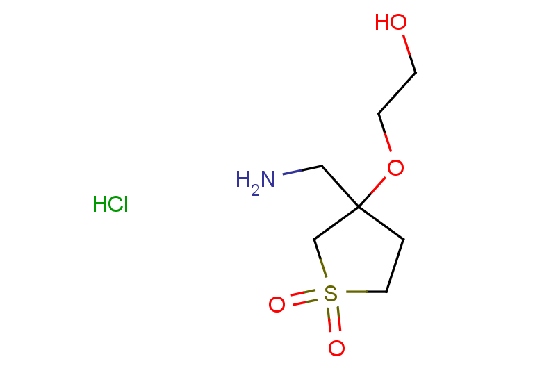 3-(aminomethyl)-3-(2-hydroxyethoxy)-1lambda6-thiolane-1,1-dione hydrochloride