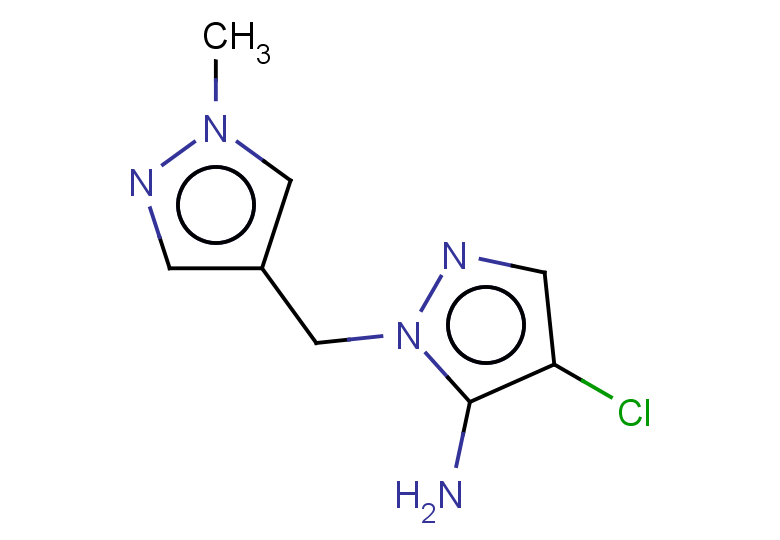 4-chloro-1-[(1-methyl-1H-pyrazol-4-yl)methyl]-1H-pyrazol-5-amine