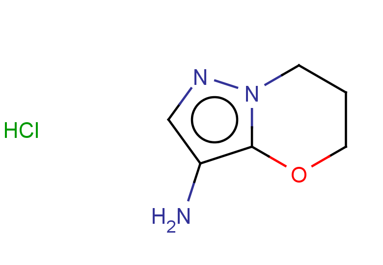5H,6H,7H-pyrazolo[3,2-b][1,3]oxazin-3-amine hydrochloride