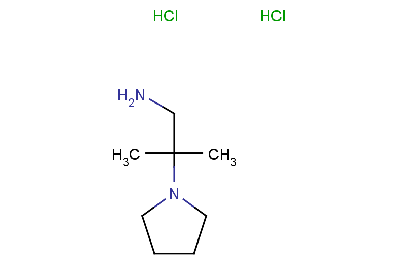 2-methyl-2-(pyrrolidin-1-yl)propan-1-amine dihydrochloride