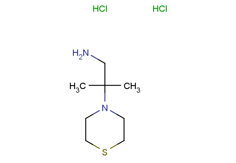 2-methyl-2-(thiomorpholin-4-yl)propan-1-amine dihydrochloride