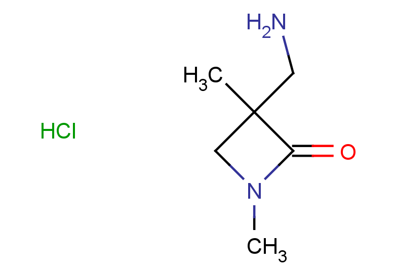 3-(aminomethyl)-1,3-dimethylazetidin-2-one hydrochloride