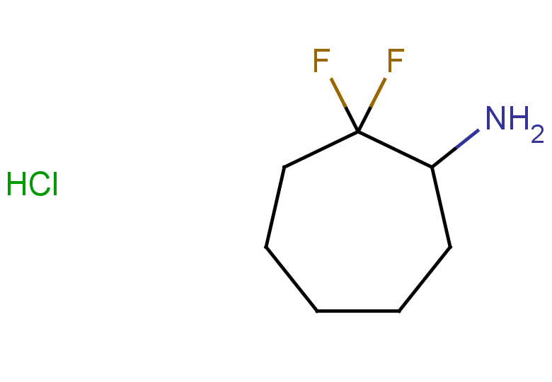 2,2-difluorocycloheptan-1-amine hydrochloride