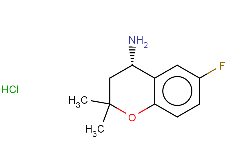 (4S)-6-fluoro-2,2-dimethyl-3,4-dihydro-2H-1-benzopyran-4-amine hydrochloride