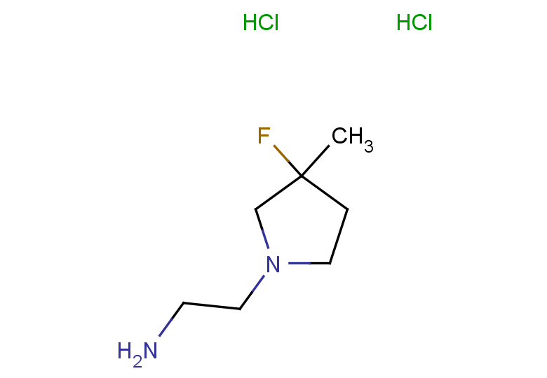 2-(3-fluoro-3-methylpyrrolidin-1-yl)ethan-1-amine dihydrochloride
