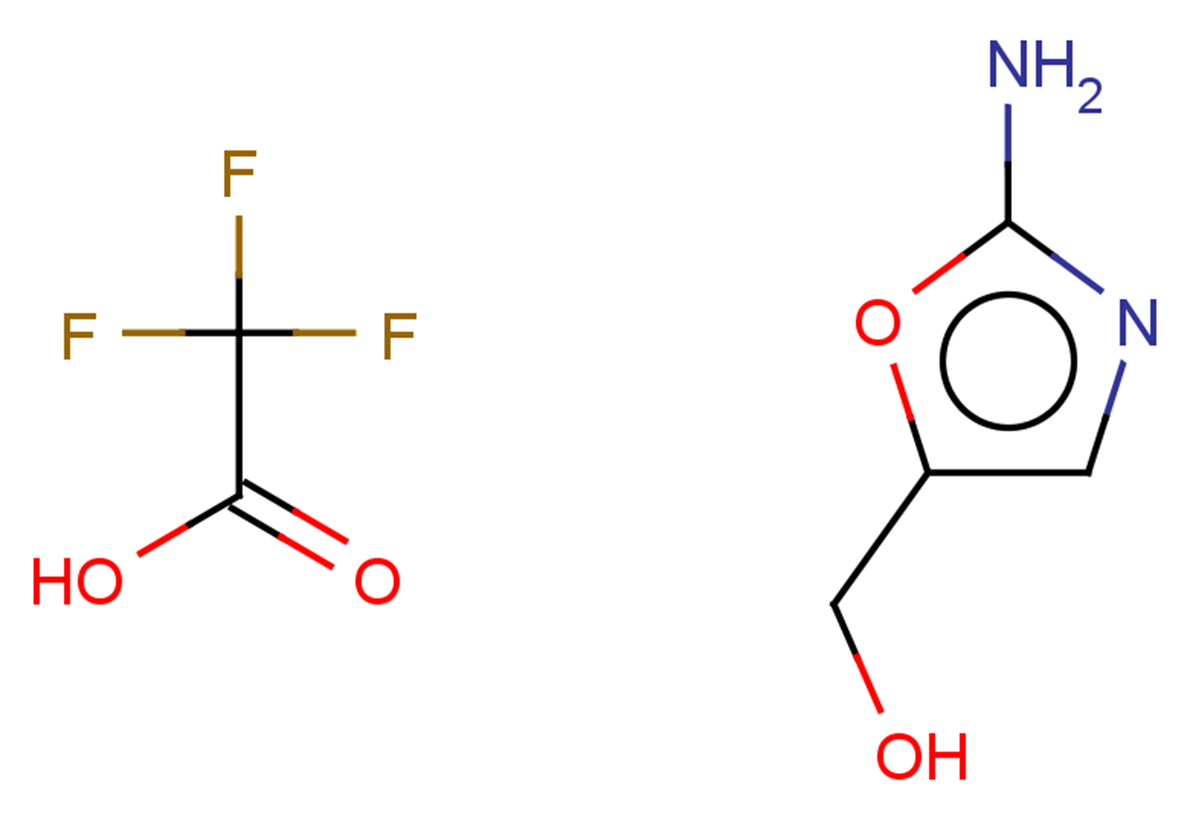 (2-amino-1,3-oxazol-5-yl)methanol, trifluoroacetic acid