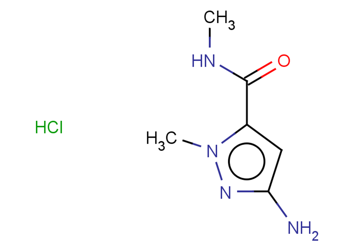3-amino-N,1-dimethyl-1H-pyrazole-5-carboxamide hydrochloride