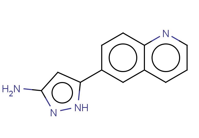 5-(quinolin-6-yl)-1H-pyrazol-3-amine