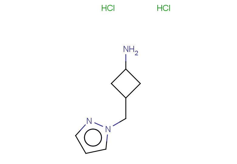 3-(1H-pyrazol-1-ylmethyl)cyclobutan-1-amine dihydrochloride