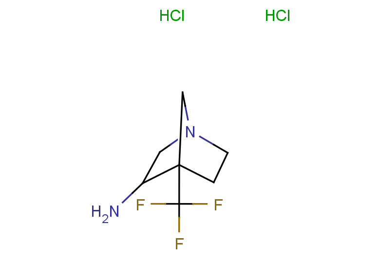 4-(trifluoromethyl)-1-azabicyclo[2.2.1]heptan-3-amine dihydrochloride