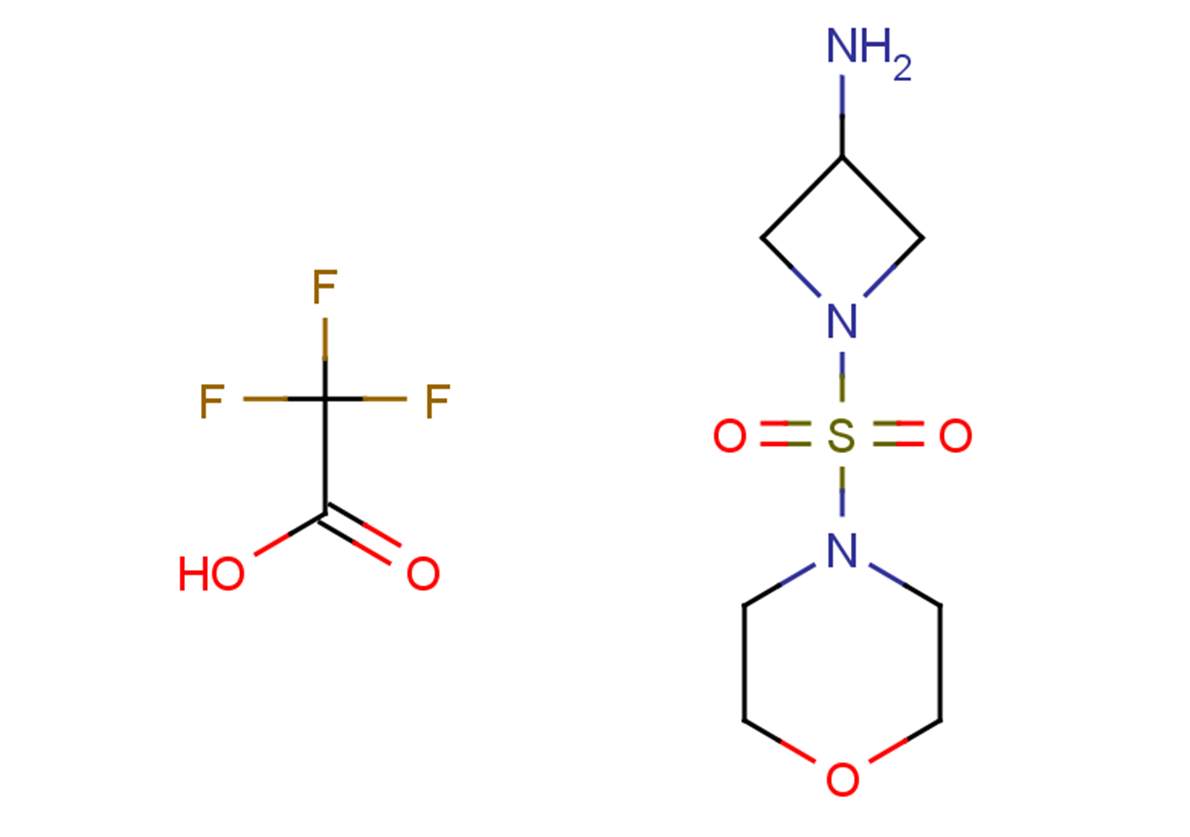 1-(morpholine-4-sulfonyl)azetidin-3-amine, trifluoroacetic acid